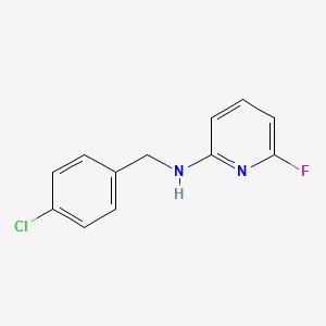 N-[(4-chlorophenyl)methyl]-6-fluoropyridin-2-amine