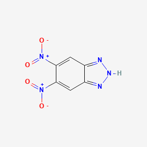 molecular formula C6H3N5O4 B8750528 5,6-Dinitro-1H-benzotriazole CAS No. 50892-84-7