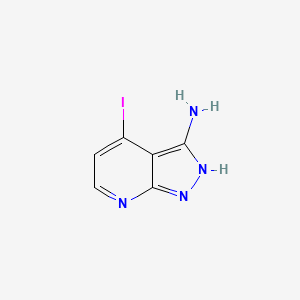 molecular formula C6H5IN4 B8750681 4-Iodo-1H-pyrazolo[3,4-b]pyridin-3-amine 