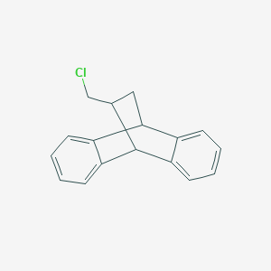 molecular formula C17H15Cl B8750722 11-(Chloromethyl)-9,10-dihydro-9,10-ethanoanthracene 