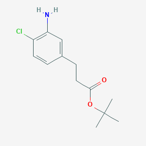 Tert-butyl 3-(3-amino-4-chlorophenyl)propanoate