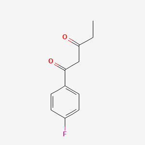 molecular formula C11H11FO2 B8750953 1-(4-Fluorophenyl)pentane-1,3-dione CAS No. 38440-21-0