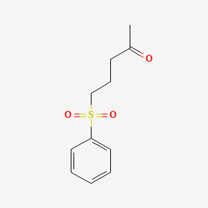 molecular formula C11H14O3S B8750976 5-Benzenesulfonylpentan-2-one CAS No. 77970-55-9