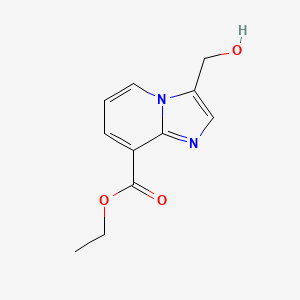 molecular formula C11H12N2O3 B8750983 Ethyl 3-(hydroxymethyl)imidazo[1,2-a]pyridine-8-carboxylate CAS No. 834869-05-5