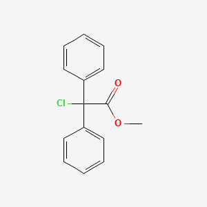 molecular formula C15H13ClO2 B8751020 Methyl 2-chloro-2,2-diphenylacetate CAS No. 54311-64-7