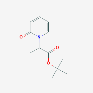 molecular formula C12H17NO3 B8751053 tert-butyl 2-(2-oxopyridin-1(2H)-yl)propanoate 