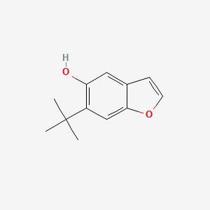 molecular formula C12H14O2 B8751065 6-t-Butyl-5-hydroxybenzofuran 