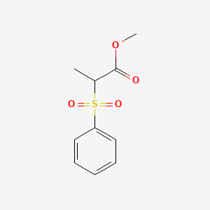 molecular formula C10H12O4S B8751076 2-Benzenesulfonylpropionic acid methyl ester CAS No. 85979-85-7