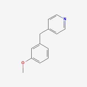 molecular formula C13H13NO B8751088 Pyridine, 4-[(3-methoxyphenyl)methyl]- CAS No. 35854-37-6