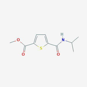 molecular formula C10H13NO3S B8751108 Methyl 5-(2-propylcarbamyl)-thiophene-2-carboxylate 