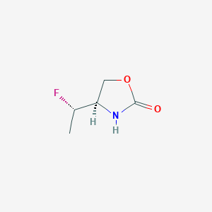 molecular formula C5H8FNO2 B8751110 (R)-4-((S)-1-Fluoroethyl)oxazolidin-2-one 