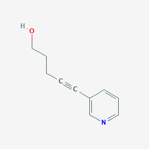 molecular formula C10H11NO B8751167 4-Pentyn-1-ol, 5-(3-pyridinyl)- 