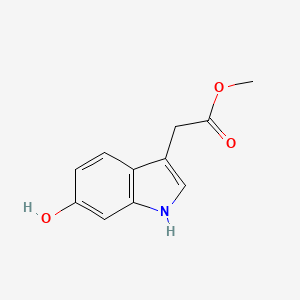 molecular formula C11H11NO3 B8751213 Methyl 2-(6-hydroxy-1H-indol-3-yl)acetate 