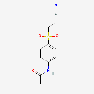 molecular formula C11H12N2O3S B8751226 4'-(2-Cyanoethylsulfonyl)acetanilide 