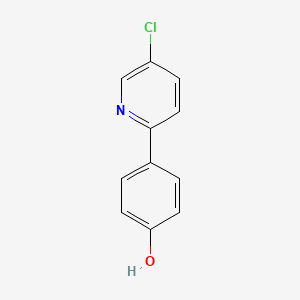 molecular formula C11H8ClNO B8751234 4-(5-Chloro-pyridin-2-yl)-phenol 
