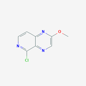 molecular formula C8H6ClN3O B8751240 5-Chloro-2-methoxypyrido[3,4-b]pyrazine 