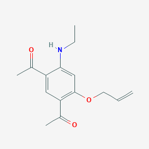 B8751296 3-Allyloxy-4,6-diacetyl-N-ethylaniline CAS No. 79324-50-8