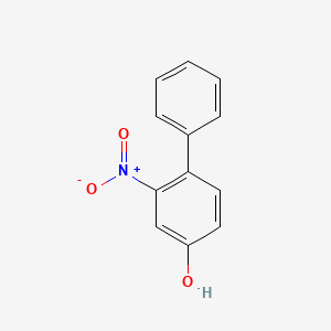 molecular formula C12H9NO3 B8751338 3-Nitro-4-phenylphenol 