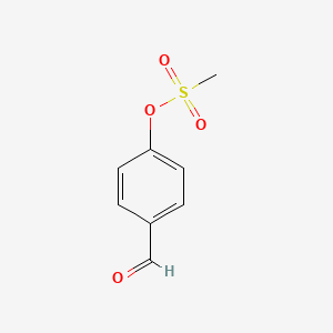 molecular formula C8H8O4S B8751346 4-Formylphenyl methanesulfonate 