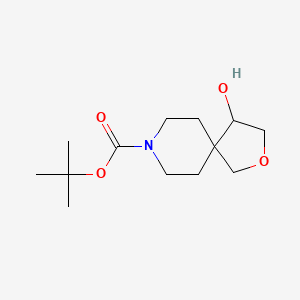 molecular formula C13H23NO4 B8751348 Tert-butyl 4-hydroxy-2-oxa-8-azaspiro[4.5]decane-8-carboxylate 
