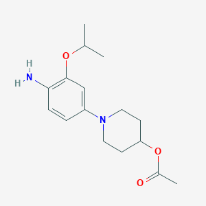 1-[4-Amino-3-(propan-2-yloxy)phenyl]piperidin-4-yl acetate