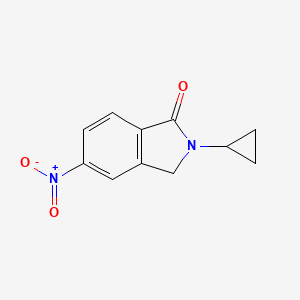 molecular formula C11H10N2O3 B8751392 2-Cyclopropyl-5-nitroisoindolin-1-one 