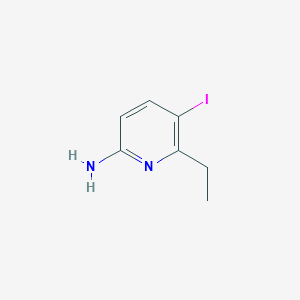 molecular formula C7H9IN2 B8751490 6-Ethyl-5-iodopyridin-2-amine 