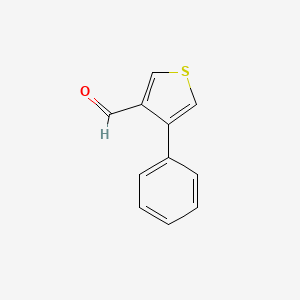 molecular formula C11H8OS B8751520 4-Phenylthiophene-3-carbaldehyde 