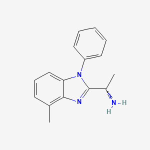 (S)-1-(4-Methyl-1-phenyl-1H-benzo[D]imidazol-2-YL)ethanamine