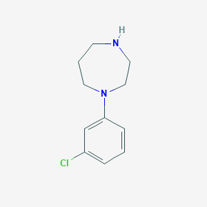 molecular formula C11H15ClN2 B8751577 1-(3-Chlorophenyl)-1,4-diazepane 
