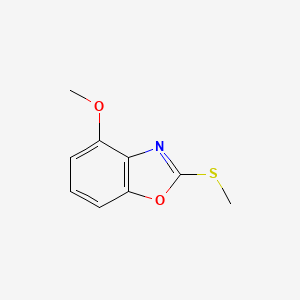 molecular formula C9H9NO2S B8751595 4-Methoxy-2-(methylthio)benzo[d]oxazole 