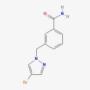 3-((4-Bromo-1H-pyrazol-1-yl)methyl)benzamide