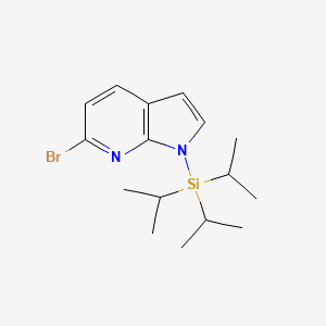 1H-Pyrrolo[2,3-b]pyridine, 6-bromo-1-[tris(1-methylethyl)silyl]-