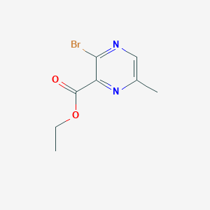 molecular formula C8H9BrN2O2 B8751765 Ethyl 3-bromo-6-methylpyrazine-2-carboxylate 