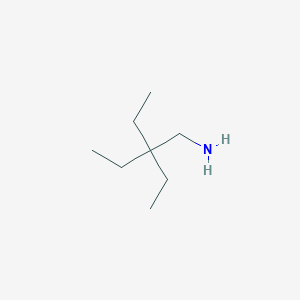molecular formula C8H19N B8751783 3-(Aminomethyl)-3-ethylpentane 