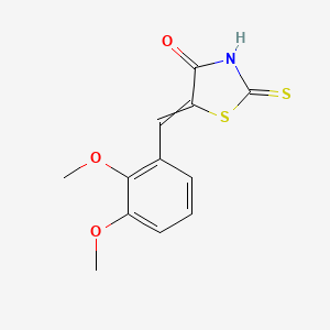 molecular formula C12H11NO3S2 B8751835 5-[(2,3-Dimethoxyphenyl)methylene]-2-thioxo-4-thiazolidinone CAS No. 127378-16-9