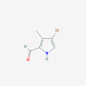 molecular formula C6H6BrNO B8751901 4-Bromo-3-methyl-1H-pyrrole-2-carbaldehyde 