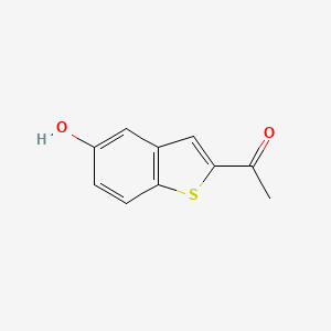 molecular formula C10H8O2S B8751914 1-(5-Hydroxy-1-benzothiophen-2-yl)ethan-1-one 