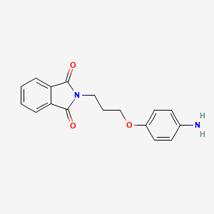 molecular formula C17H16N2O3 B8751934 1H-Isoindole-1,3(2H)-dione, 2-[3-(4-aminophenoxy)propyl]- CAS No. 100840-50-4