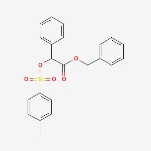 molecular formula C22H20O5S B8751953 Benzyl 2-phenyl-2-(tosyloxy)acetate 