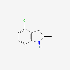 B8751961 4-Chloro-2-methyl-2,3-dihydro-1H-indole CAS No. 72995-19-8