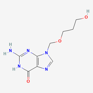 2-Amino-9-((3-hydroxypropoxy)methyl)-1H-purin-6(9H)-one