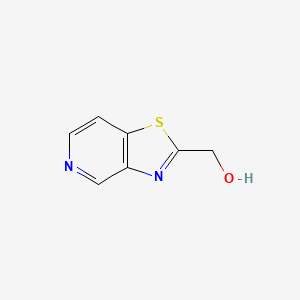 molecular formula C7H6N2OS B8751980 Thiazolo[4,5-c]pyridine-2-methanol 