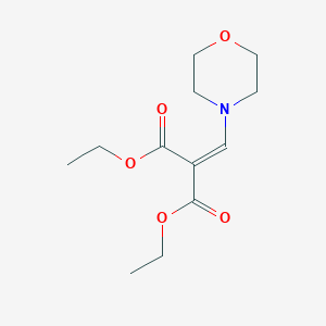 molecular formula C12H19NO5 B8751982 Diethyl [(morpholin-4-yl)methylidene]propanedioate CAS No. 62648-61-7