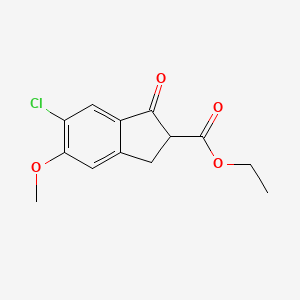 Ethyl 6-chloro-5-methoxy-1-oxoindane-2-carboxylate