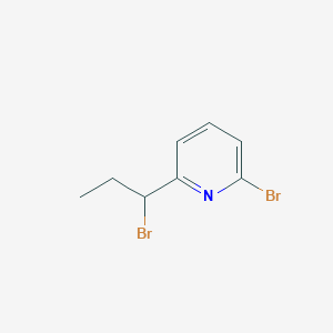 2-Bromo-6-(1-bromopropyl)pyridine