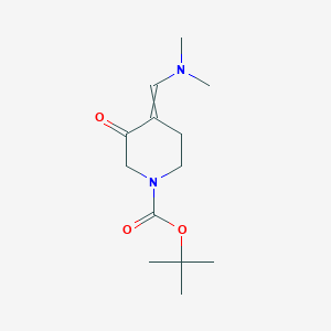 molecular formula C13H22N2O3 B8752056 tert-Butyl 4-((dimethylamino)methylene)-3-oxopiperidine-1-carboxylate 