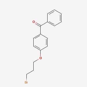 molecular formula C16H15BrO2 B8752105 [4-(3-Bromopropoxy)phenyl]phenylmethanone 