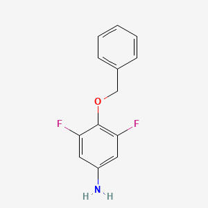 molecular formula C13H11F2NO B8752148 4-(Benzyloxy)-3,5-difluoroaniline 