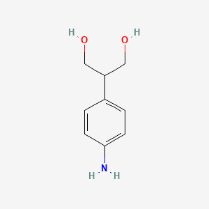 molecular formula C9H13NO2 B8752155 2-(4-Aminophenyl)propane-1,3-diol CAS No. 126489-69-8